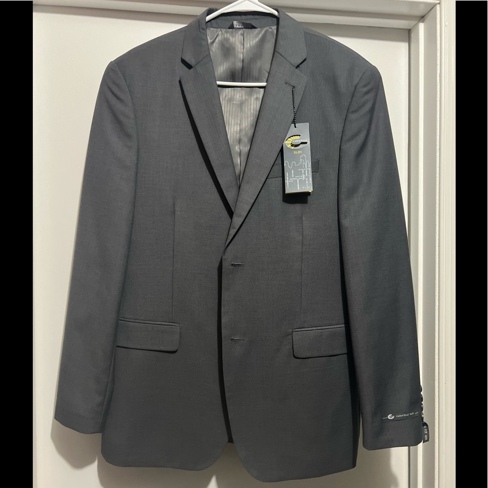 Grey caravelli slim jacket with tags